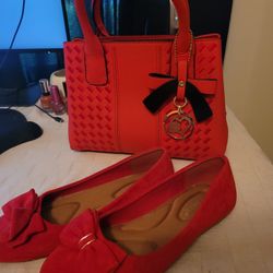Red Purse Red Shoes Combo