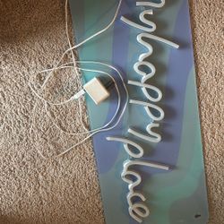 “my Happy Place” Cheap Neon Wall Sign – Room Decor