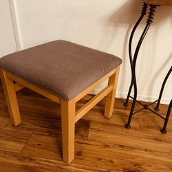 Ottoman Stool Solid Maple Made In USA 🇺🇸 Contract Furniture Quality 