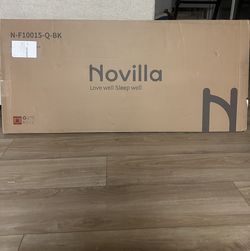 Novilla Queen Size Bed Frame with Modern Headboard