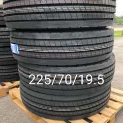 4 New Tires For Sale 225/70/19.5 14ply We Service Motorcycle Tires