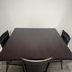 Wood Dining Table (with 3 chairs)  