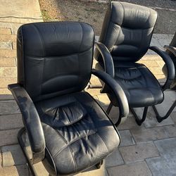 Leather office chairs