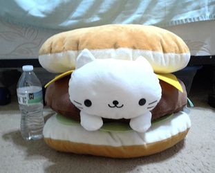 Cat Burger Plush Doll