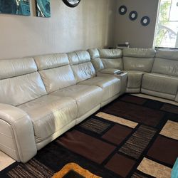 White Sectional Sofa Set 