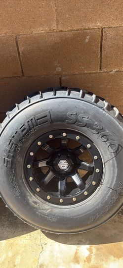 System 3 SS360 Sand Tires on HD Alloy Wheels 30x10 -14”