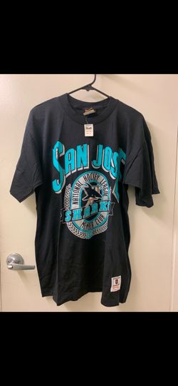Vintage 90s San Jose Sharks Nutmeg Athletic Dept T-Shirt NWT JCPenney Size L