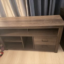 Insignia™ - Gaming TV Cabinet for Most TVs Up to 55" - Brown