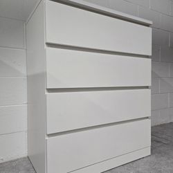 CHEST OF DRAWERS DRESSER - GLOSSY WHITE COLOR 