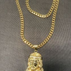 Large Pendant Cuban Set