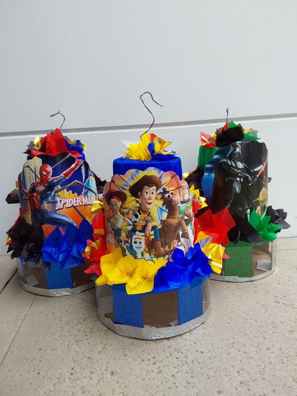 Piñatas Woody Toy Story, Spiderman, Star Wars For Birthday Parties