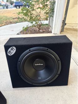 Rockford Fosgate R2 12” Subwoofer w/ Belva Sealed Enclosure – $120