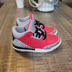 Jordan 3 Retro Kids Shoes Used 12c