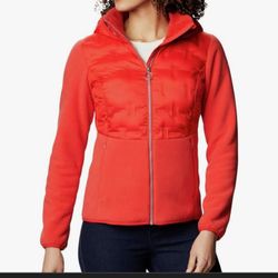 columbia delta ridge women's full zip fleece jacket orange