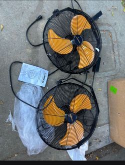 Industrial Wall Mount fans 2 pcs