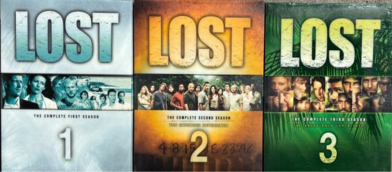 Three editions of LOST - Season One, Two, and Three - DVD’s - NEW