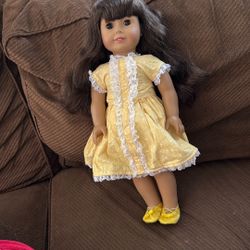 American Girl Doll And Bag Of Clothes 