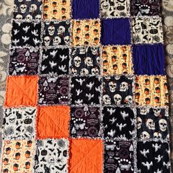 Halloween Rag Lap Quilt