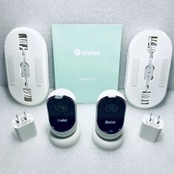 lot Of 2 Owlet Cam Smart 1st Generation Video Baby Monitor Cameras, BC04NNBBYH