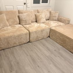 khaki corduroy cloud couches