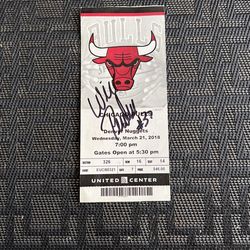 Will Purdue Autographed Game Ticket