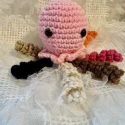 Handmade Multicolor Crochet Octopus 