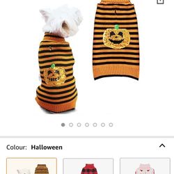 Halloween Dog Sweater 