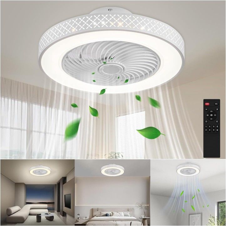 Koopala Low Profile Ceiling Fans with Lights & Remote,