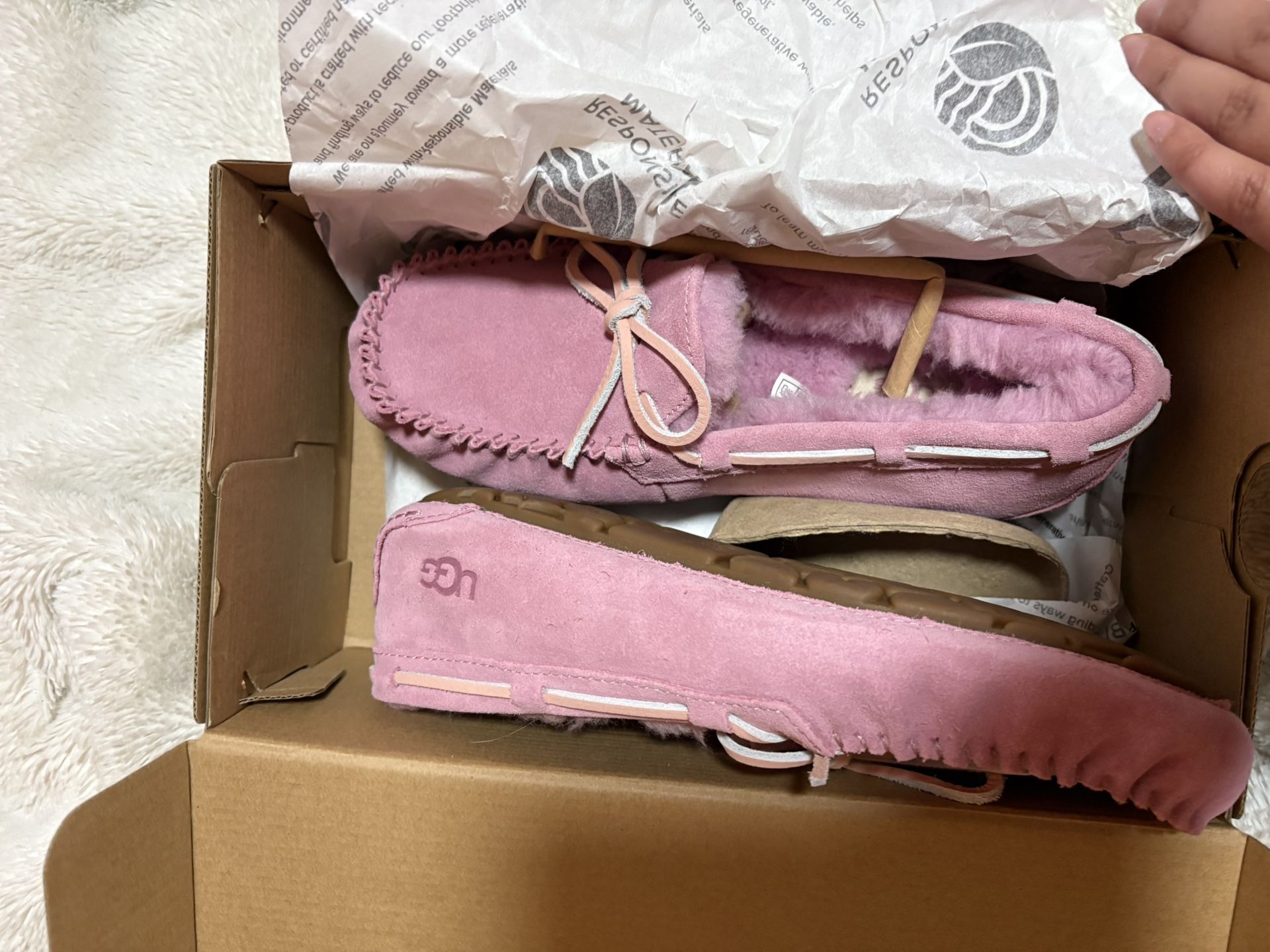 Pink Ugg slipper
