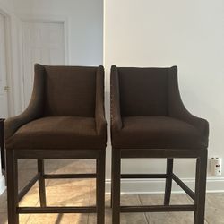 Ashley Furniture Brown Studded  Counter/Bar Chairs