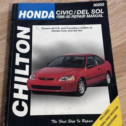 Chiltons Honda Civic Repair Manual $20 OBO