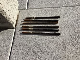 6 Steel Rebar PINS / STAKES w/ Holes  -  $20 for All