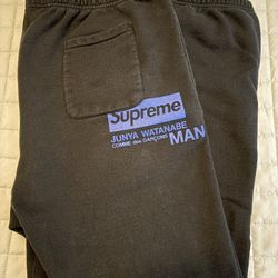 Supreme CDG Sweatpants Sz XL