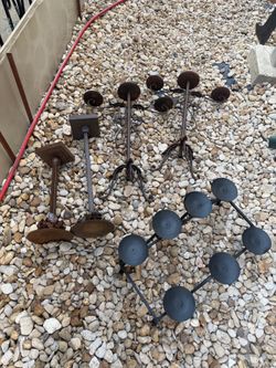 Metal candle holders selling all together