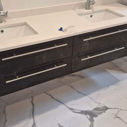 Double bathroom Vanity Caninet ( No Countertop)