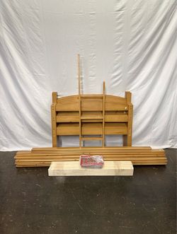 Solid Wood Twin-over-Twin Convertible bunkbed ,Bunk Bed, bed frame , Natural Pine *Free Delivery & Assembly*
