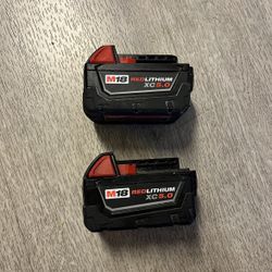 Milwaukee M18 Xc5.0ah Baterias $90 Firme Precio Por Las Dos 