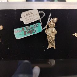 San Judas Pendant 10k Yellow Gold