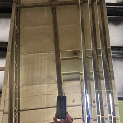 Medicine Cabinet, Steel Construction & Beveled Mirrors.