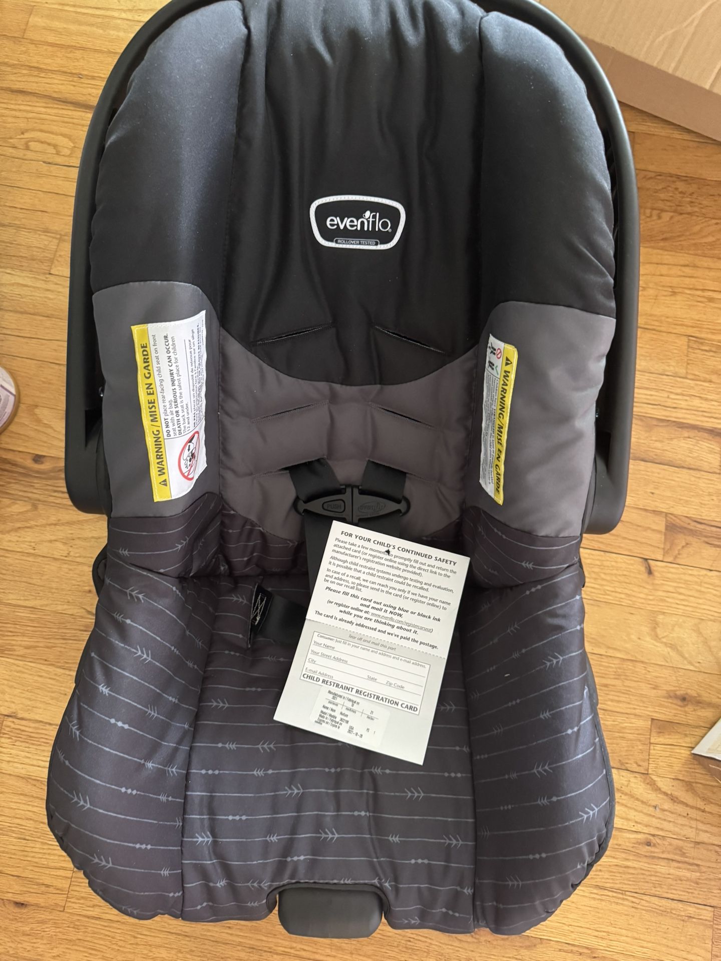 Brand new infant car seat