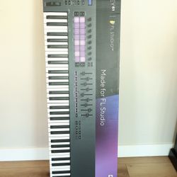 Novation FLkey 61 MIDI Keyboard Controller Faders Pads FL Studio