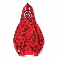 Bape red camo zip 3XL