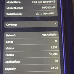 iPad. Cracked Screen