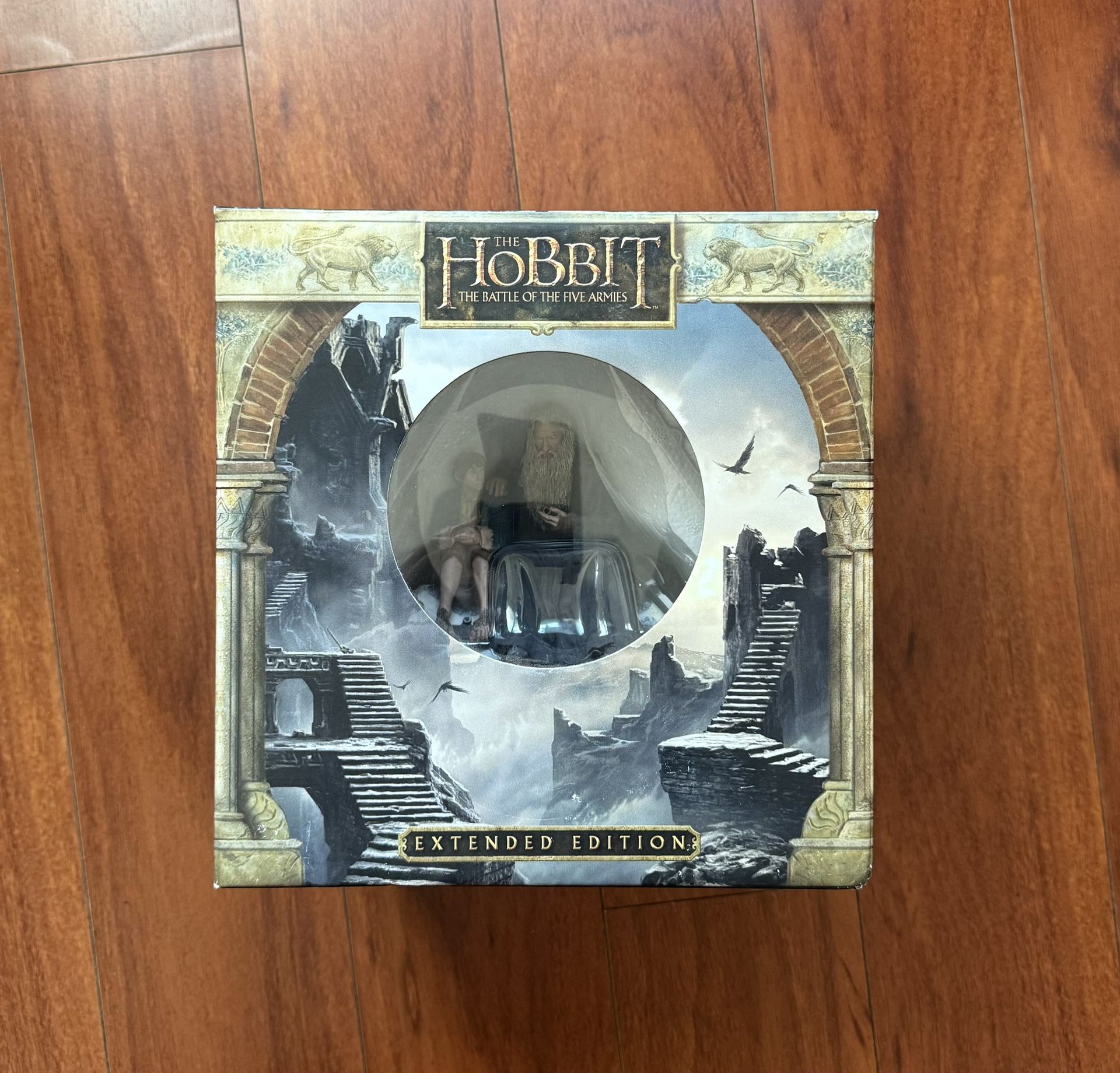 NEW The Hobbit Battle Of The 5 Armies Extended Edition with Statue Figure Blu Ray