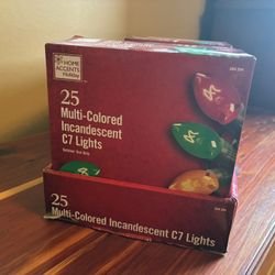 25  Multi-Colored Incandescent G7 Lights