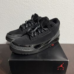 Jordan 3 Black Cat Size 9.5