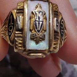 Mount Vernon high School 1955 Class Ring 