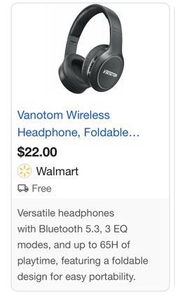 Vanotom wireless headset