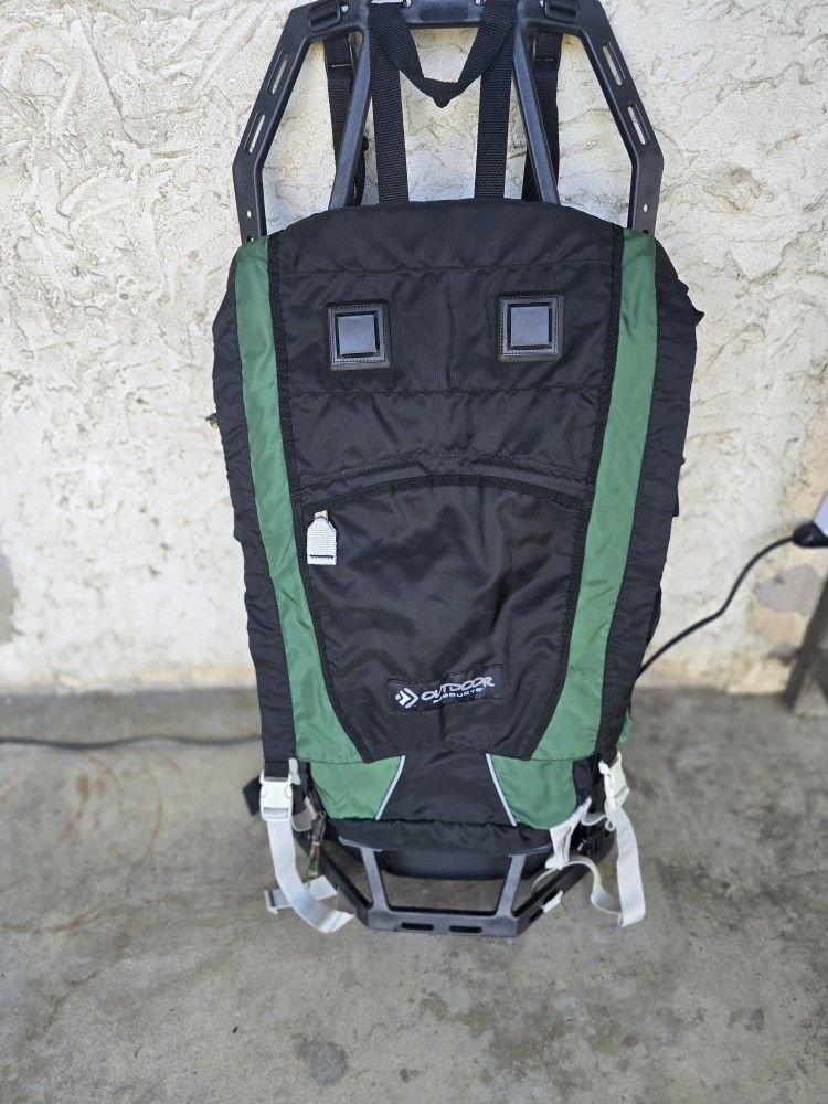 Hiking Backpack Brand "Outdoor" Heavy Duty With Frame, Great For Beach,Hiking,Fishing,Hunting & Camping