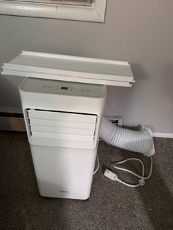 6,000 (DOE) BTU 115-Volt Portable Air Conditioner Cools 250 sq. ft. with Remote in White, Powered by Hubspace